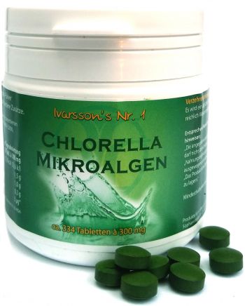 Chlorella Mikroalgen 🍀 334 Tabletten